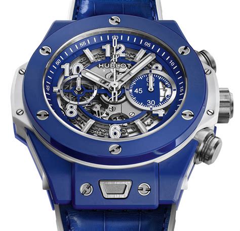 hublot navy blue watch|big bang blue sapphire.